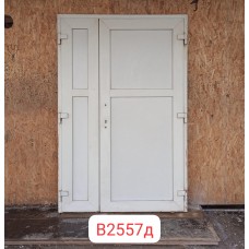 Б/У ПВХ Двери Входные Штульповые 2140 (В) х 1410 (Ш) Сэндвич-панель