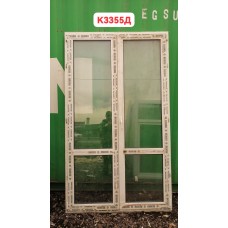БУ Двери Пластиковые 2280 (В) х 1340 (Ш) Балконные Штульповые