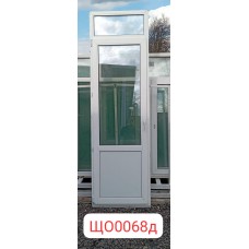 Б/У Двери Пластиковые 2460 (В) 2150 ОБ х 750 (Ш) Балконные