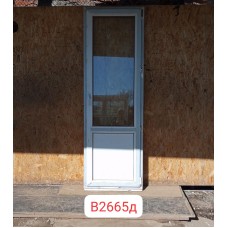 Б/У Пластиковые Двери 2260 (В) х 740 (Ш) Балконные