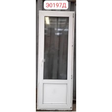 Б/У Двери Пластиковые 2120 (В) х 770 (Ш) Балконные